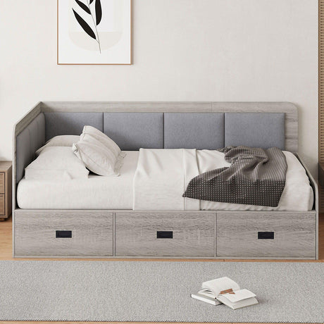 Daybed With 3 Drawers And 3 Storage Compartments - Furniture Home Direct