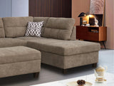 Diego - Fabric Sectional Sofa With Right Facing Chaise, Storage Ottoman, And 2 Accent Pillows - Furniture Home Direct