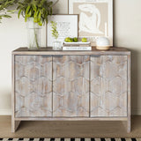 Accent Cabinet Farmhouse Style 4 Door Wooden Cabinet Sideboard Buffet Server Cabinet Storage Cabinet, For Living Room, Entryway, Hallway, Office, Kitchen And Dining Room - Furniture Home Direct