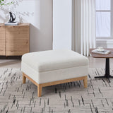 Upholstered Storage Ottoman With Reversible Lid Coffee Table, Foot Stool - Furniture Home Direct