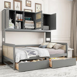 Daybed And All In One Cabinet And Shelf - Furniture Home Direct