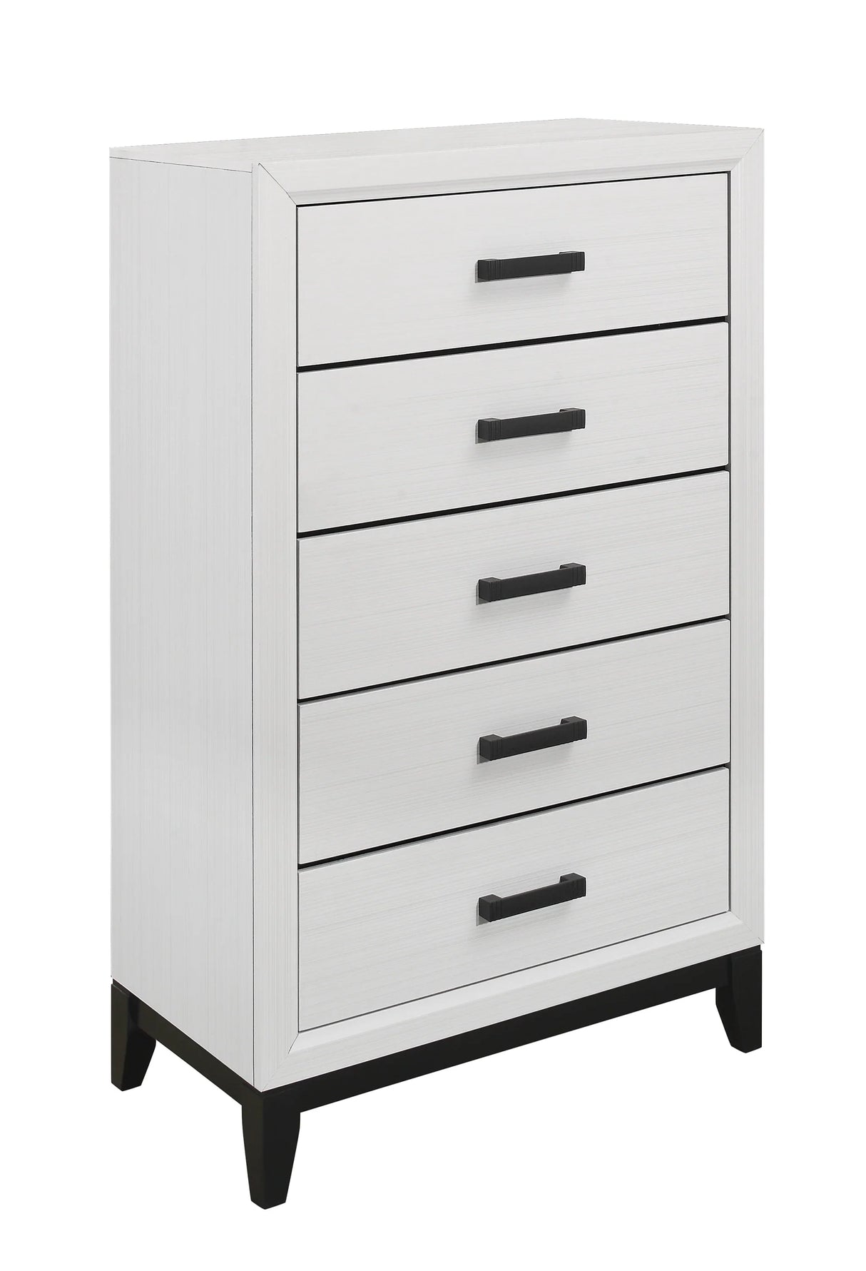 Queen Bedroom Set Transitional Style Rubber Wood White - Furniture Home Direct