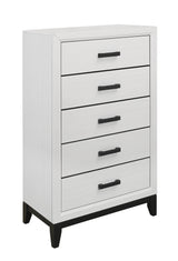 Queen Bedroom Set Transitional Style Rubber Wood White - Furniture Home Direct