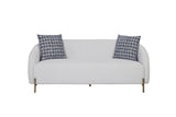 Rounded Sofa - White - Furniture Home Direct