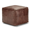 Sheffield - Handcrafted Square Pouf - Furniture Home Direct