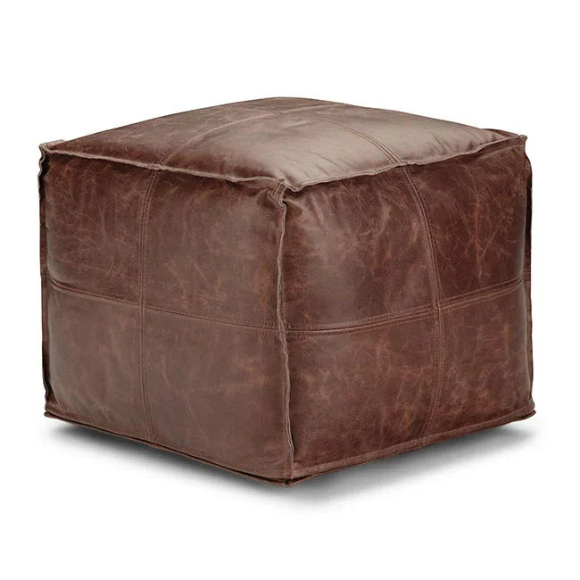 Sheffield - Handcrafted Square Pouf - Furniture Home Direct