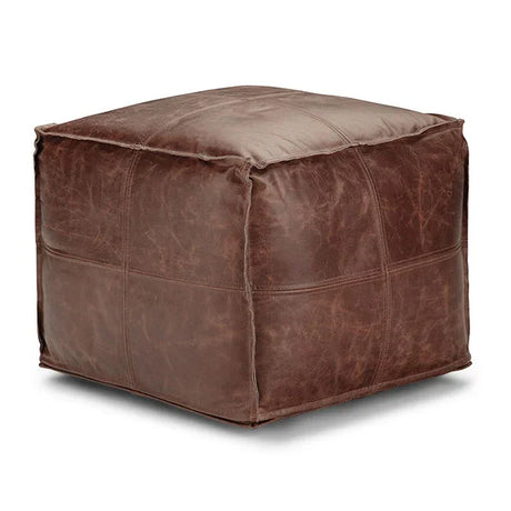 Sheffield - Handcrafted Square Pouf - Furniture Home Direct