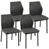 Dining Chairs Living Room Chair Modern Kitchen Armless Side Chair With Metal Legs - Furniture Home Direct