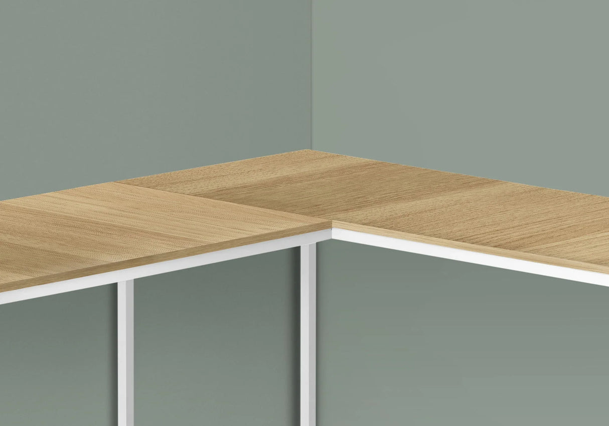Computer Desk, Home Office, Corner, L Shape, Laptop, Marble Look Contemporary & Modern - Furniture Home Direct