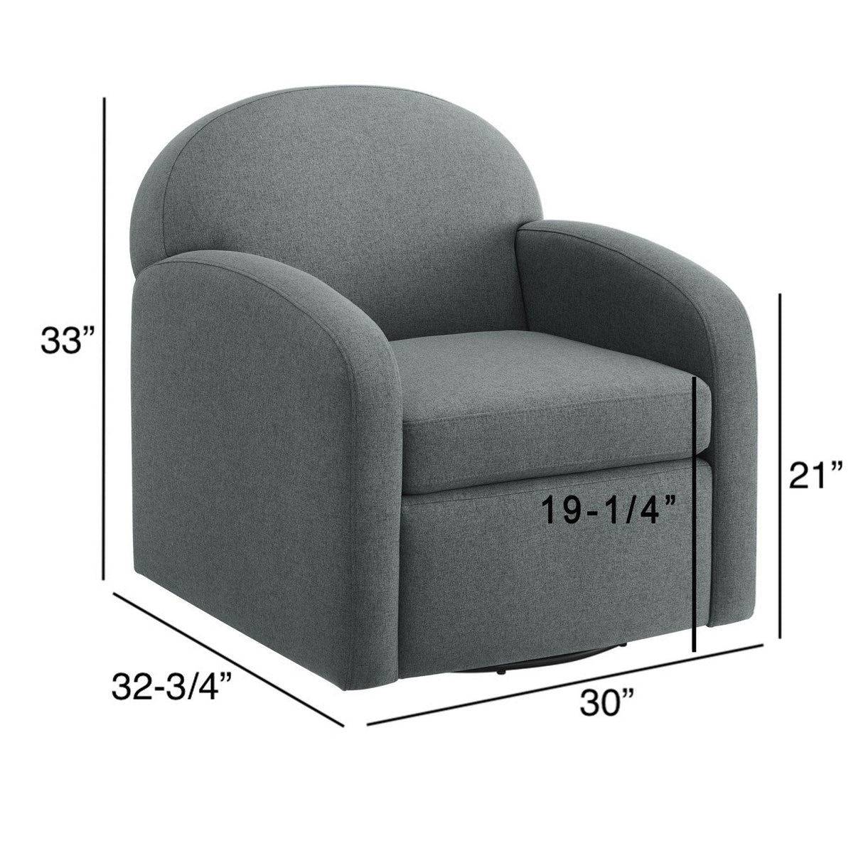 Eddie - Modern Swivel Chair With 360 Degree Functionality - Furniture Home Direct