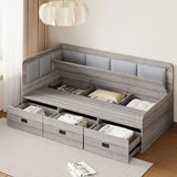 Daybed With 3 Drawers And 3 Storage Compartments - Furniture Home Direct