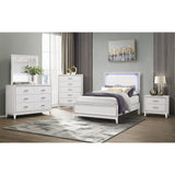 Almera - Glitter Mirror - White - Furniture Home Direct