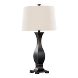 Riley - Contemporary Table Lamp (Set of 2) - Oil Rubbed Bronze / Oat - Furniture Home Direct
