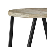 Simeon - Multifunctional Metal Stool With Wood Seat - Furniture Home Direct