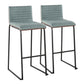 Mason Mara - Contemporary, Fixed Height Barstool (Set of 2) - Furniture Home Direct
