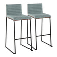 Mason Mara - Contemporary, Fixed Height Barstool (Set of 2) - Furniture Home Direct