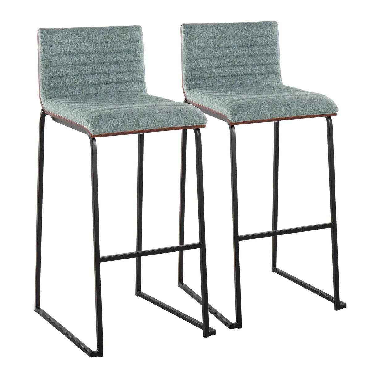 Mason Mara - Contemporary, Fixed Height Barstool (Set of 2) - Furniture Home Direct