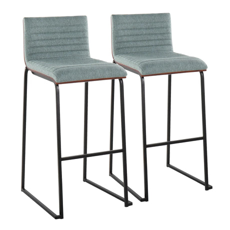 Mason Mara - Contemporary, Fixed Height Barstool (Set of 2) - Furniture Home Direct