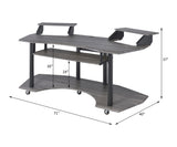 Eleazar - Music Recording Studio Desk - Wood - Furniture Home Direct