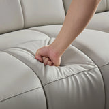 Power Reclining Sectional with USB Port - Light Gray - Furniture Home Direct