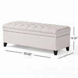 Juliana - Storage Ottoman With Birch Legs