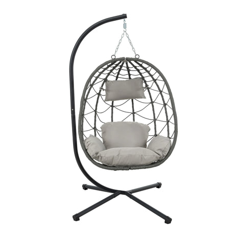Egg Chair with Stand -Light Gray - Furniture Home Direct