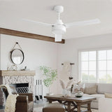 Ceiling Fan Without Light, 3 Blades Farmhouse Ceiling Fan With Remote Control 6-Speed Reversible Dc Motor For Living Room, Bedroom, Kitche - Furniture Home Direct