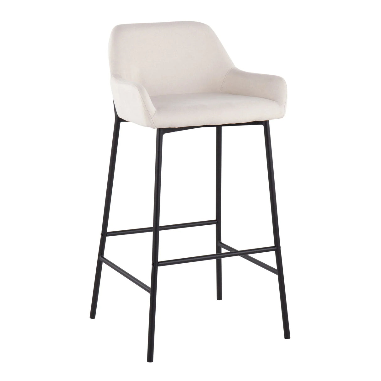 Daniella - Industrial Fixed Height Bar Stool (Set of 2) - Furniture Home Direct