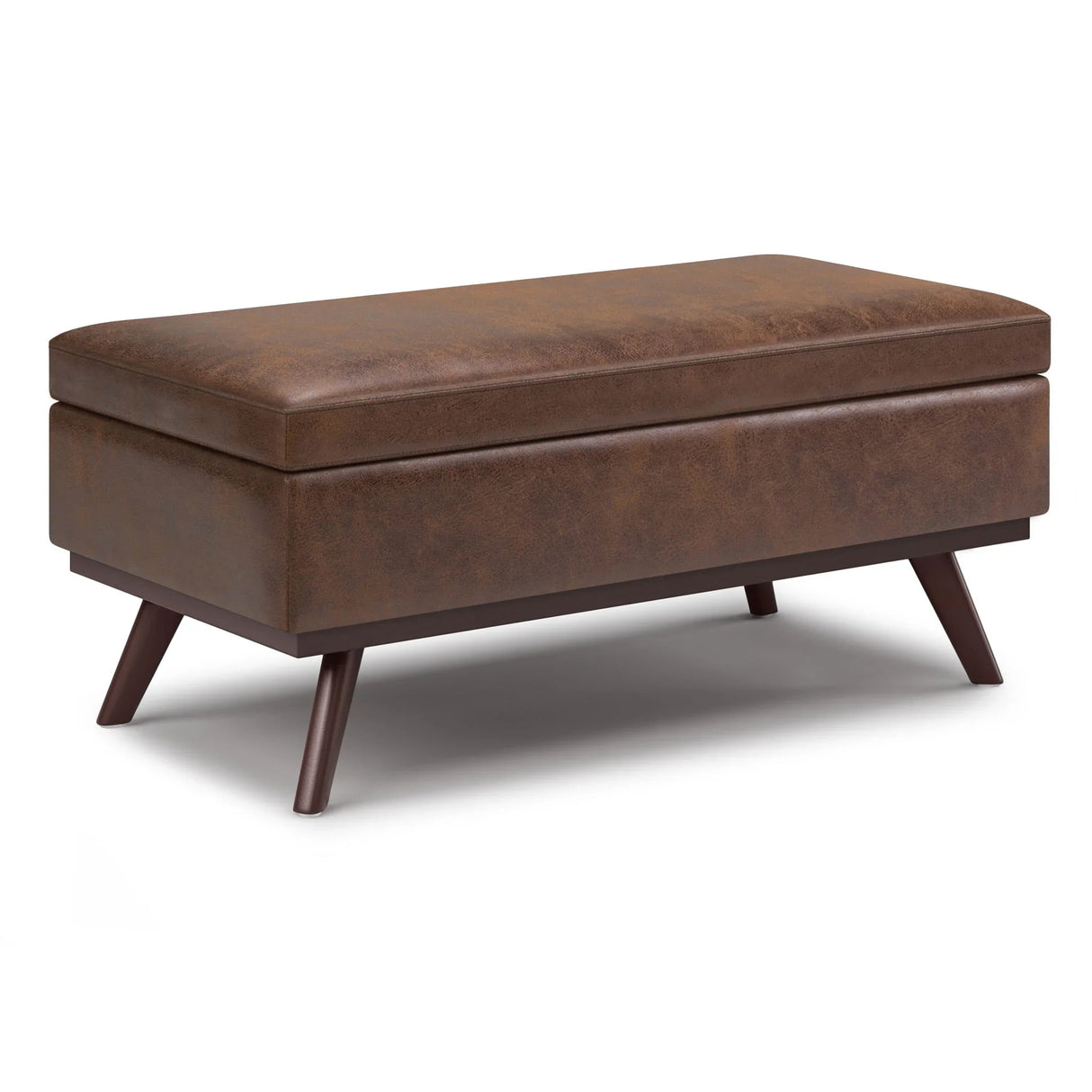 Owen - Lift Top Large Coffee Table Storage Ottoman, Mid Century Style - Furniture Home Direct