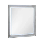 Moon - Marble Mirror With LED - White - Furniture Home Direct