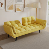 Sofa Soft Two Armrests Throw Pillow Pillow Comfortable Fit Apartment Bedroom Small Space - Furniture Home Direct