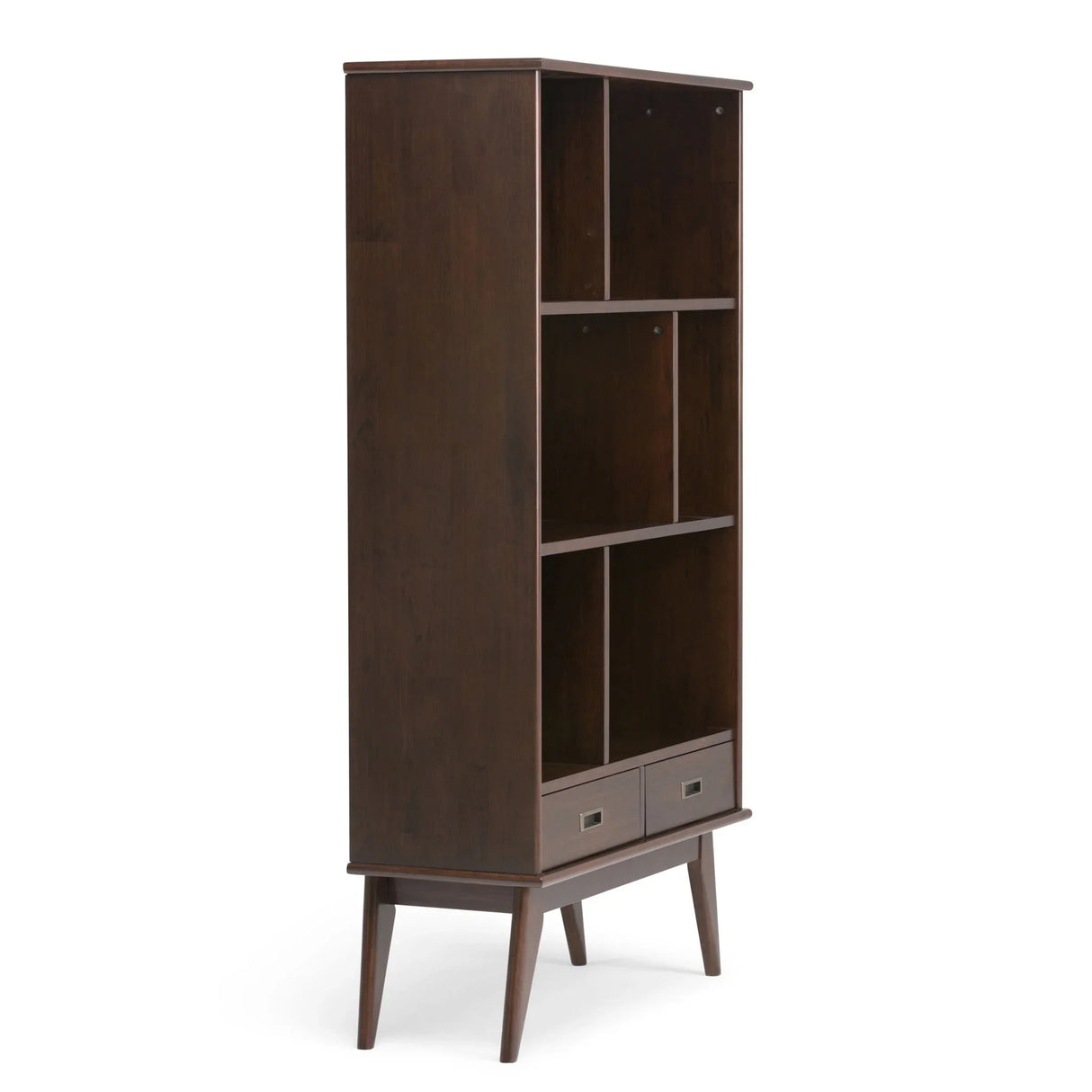 Draper - Mid Century Wide Bookcase And Storage Unit - Furniture Home Direct
