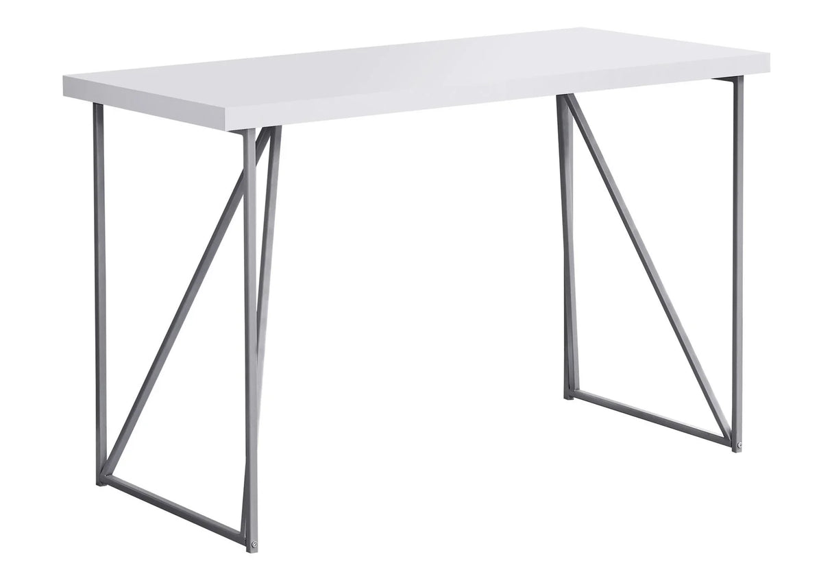 Computer Desk For Home Office Laptop, Contemporary & Modern - White - Furniture Home Direct