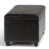 Amelia - Transitional Storage Ottoman Bench - Furniture Home Direct