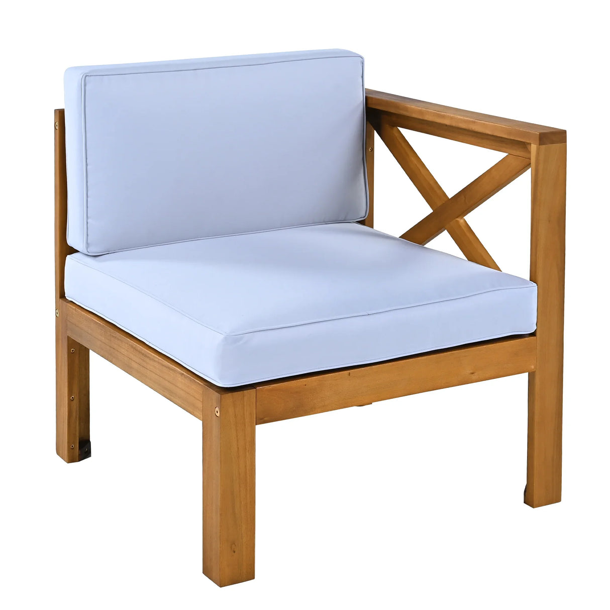 Outdoor 5-Piece Sectional With Cushions and Coffee Table - Furniture Home Direct