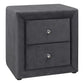 Nightstand, Storage Drawer Versatile Use, Upholstered, Transitional - Furniture Home Direct