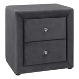 Nightstand, Storage Drawer Versatile Use, Upholstered, Transitional - Furniture Home Direct