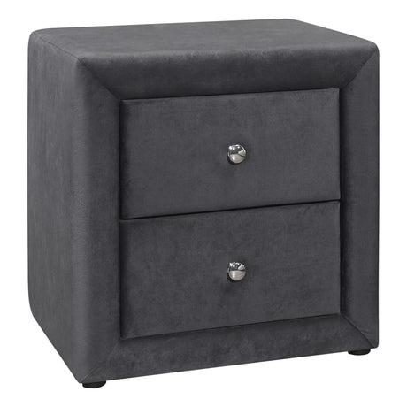 Nightstand, Storage Drawer Versatile Use, Upholstered, Transitional - Furniture Home Direct