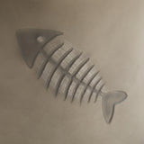 End Table With Fish Pattern Design Magnesium Oxide Gray - Furniture Home Direct