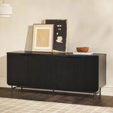 Modern Fluted Door Minimalist Storage Sideboard - Furniture Home Direct