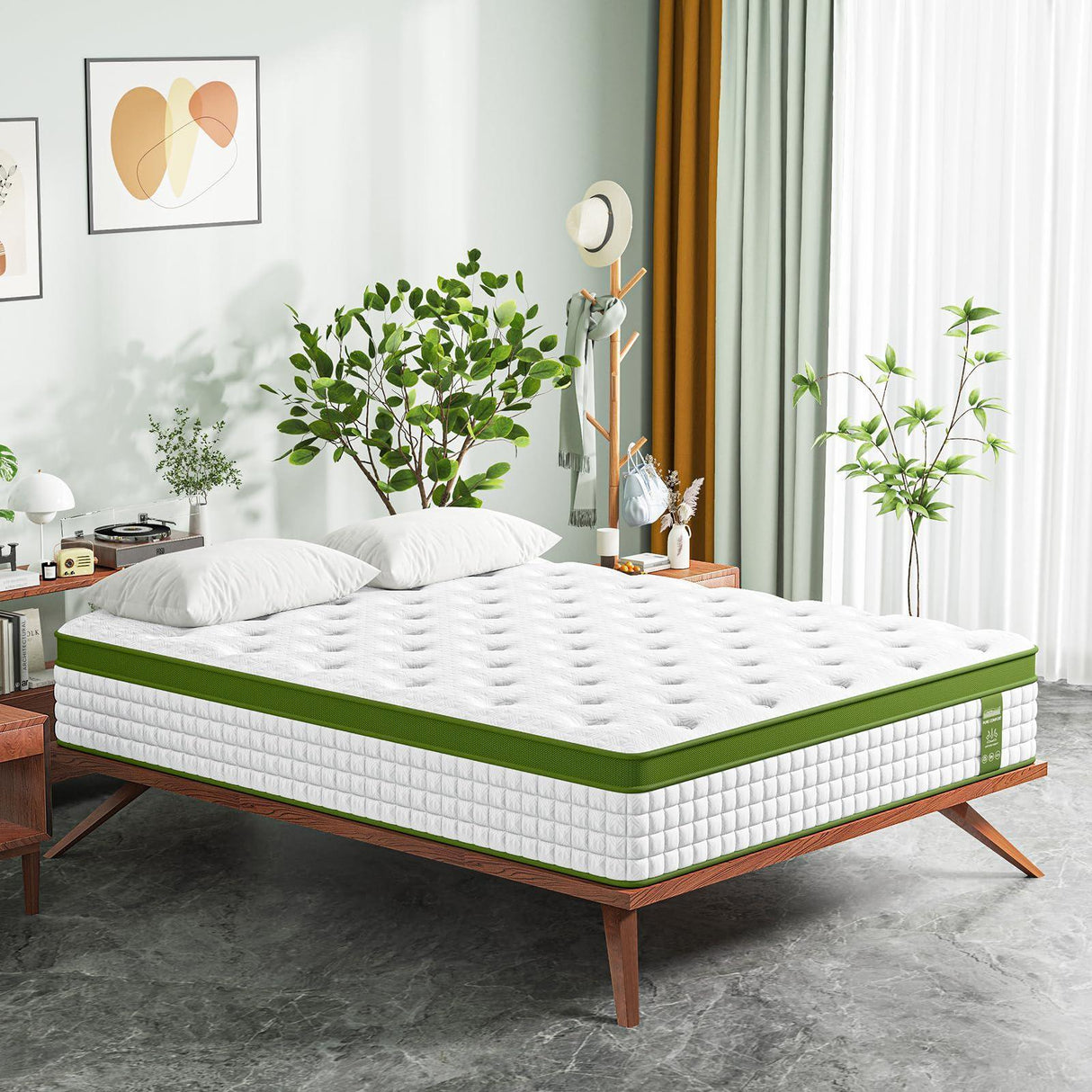 12" Hybrid Mattress With Gel Memory Foam & Pocket Springs - Furniture Home Direct