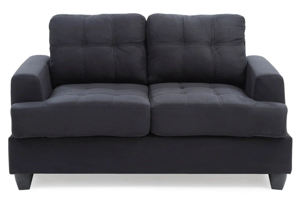 Stylish Transitional Loveseat For Two - Furniture Home Direct