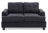 Stylish Transitional Loveseat For Two - Furniture Home Direct