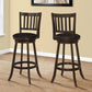 Swivel Stool Bar Height, Transitional Stylish Design (Set of 2) - Furniture Home Direct