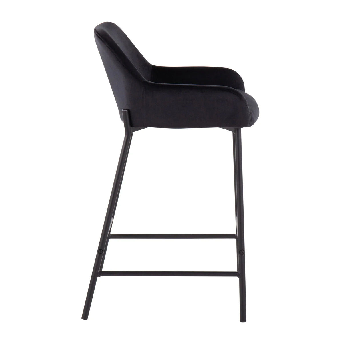 Daniella - Industrial Fixed Height Counter Stool (Set of 2) - Furniture Home Direct