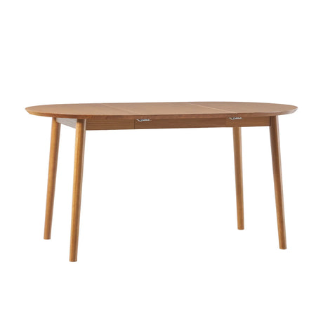 Mid-Century Damsel Extension Dining Table With Removable Leaf - Caramel - Furniture Home Direct