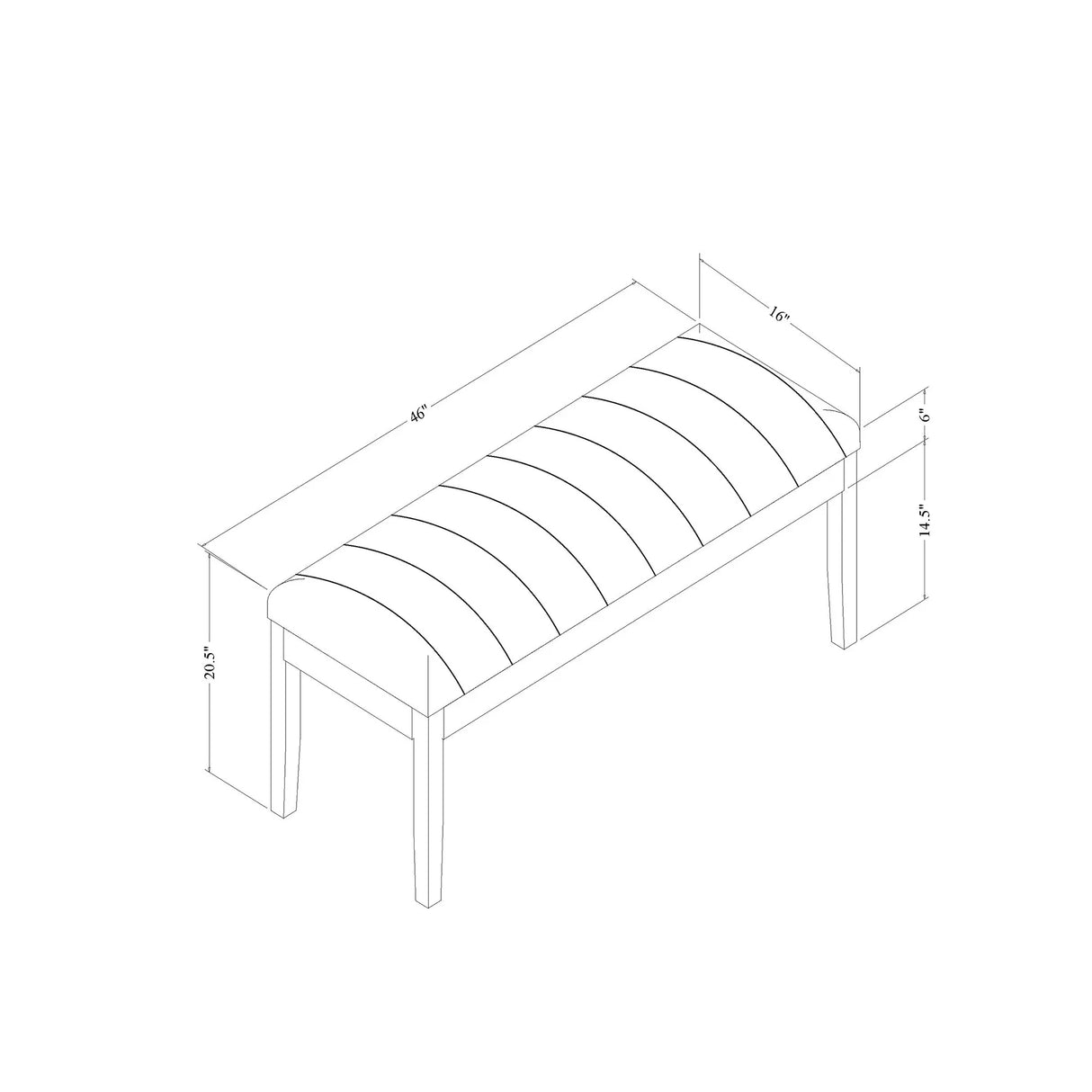 Vhong - Bench - Black - Furniture Home Direct