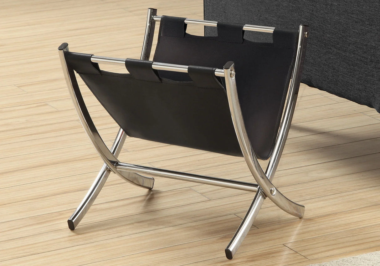 Magazine Rack Standing Organizer Storage Leather Look - Furniture Home Direct