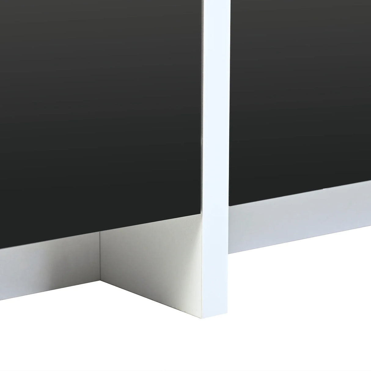 TV Stand High Gloss Console 74 Inch Length Modern Black - Furniture Home Direct
