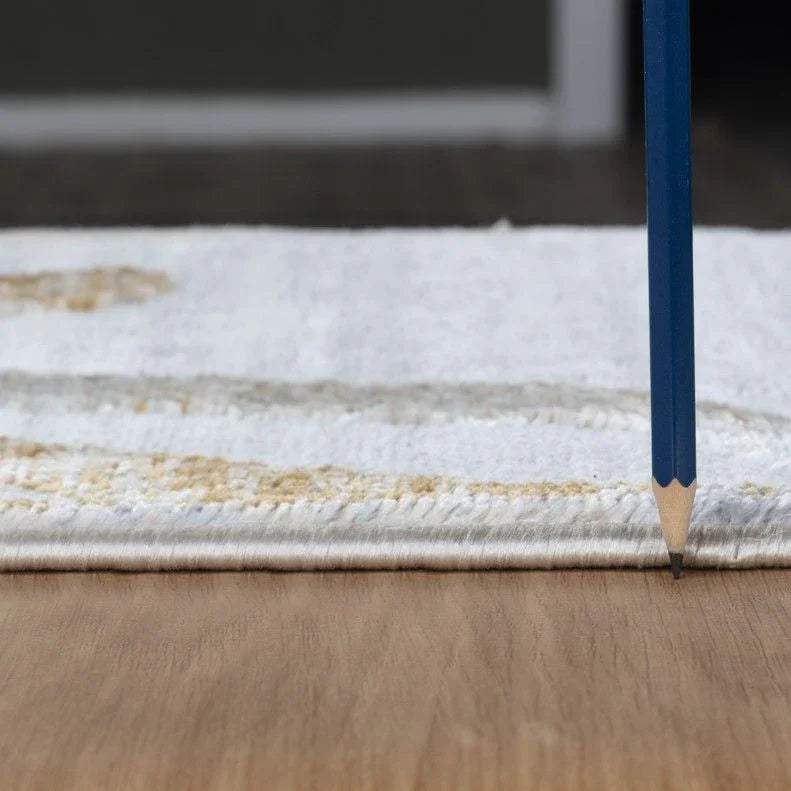 Nova - 2'7" X 7' Area Rug - Multi / White - Furniture Home Direct